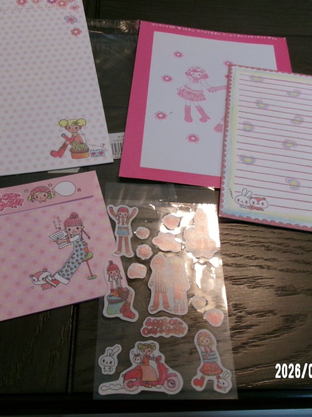 San-X  Super Cutie Girls Rush stationery set from Japan New Quantity in listing